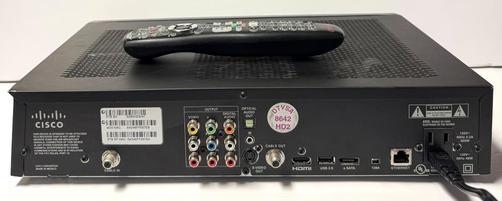 Rogers Cisco Nextbox Eexplorer 8642HD (USED) - Image 2
