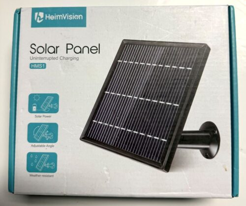HeimVision HMS1 3W Solar Panel for HMD2 Micro USB 5.5v 0.6A