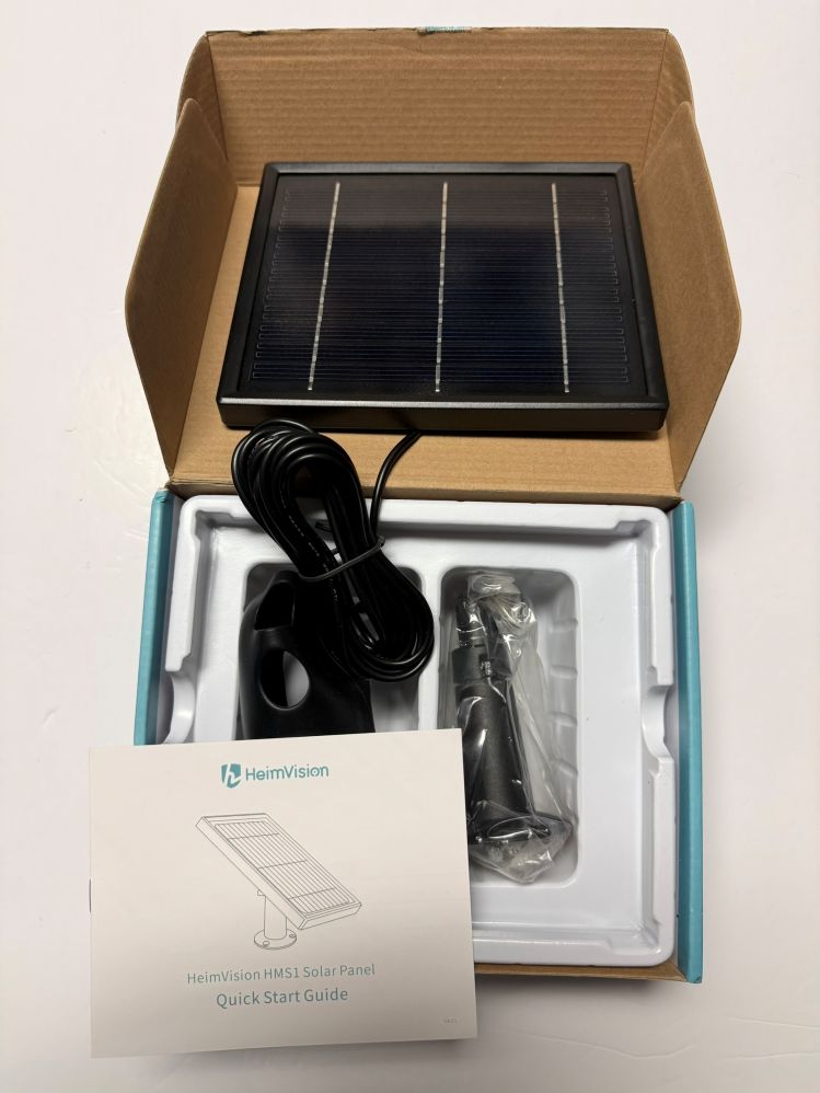 HeimVision HMS1 3W Solar Panel for HMD2 Micro USB 5.5v 0.6A - Image 2