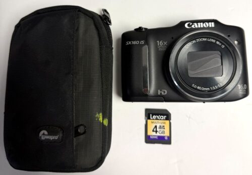 Canon PowerShot SX160 IS 16.0MP Digital Camera 16x Optical Zoom (USED)