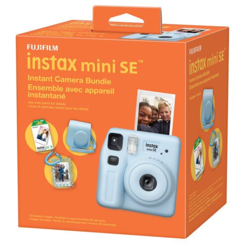 Fujifilm INSTAX Mini SE Instant Camera Bundle (Blue)