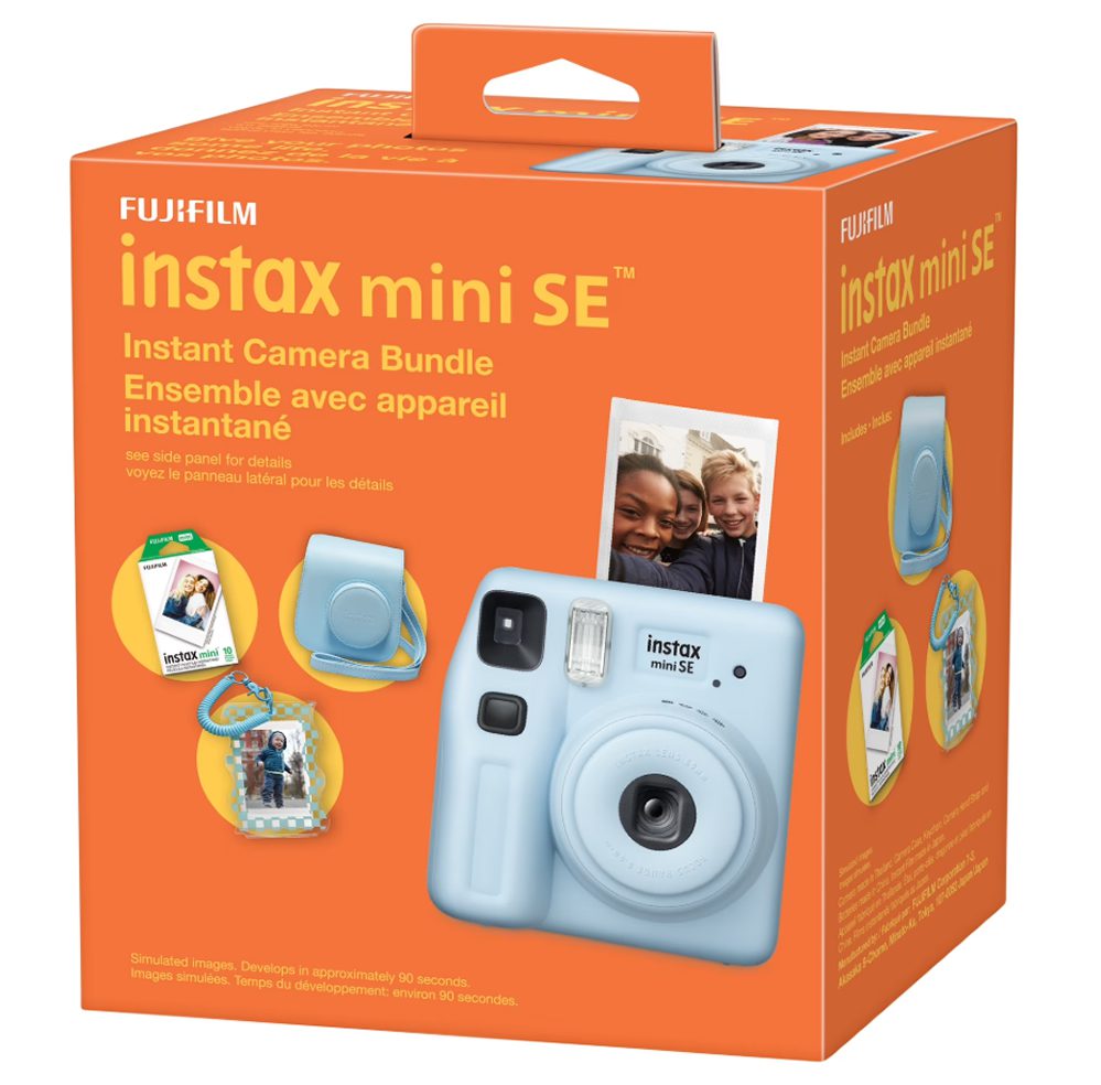 Fujifilm INSTAX Mini SE Instant Camera Bundle (Blue)